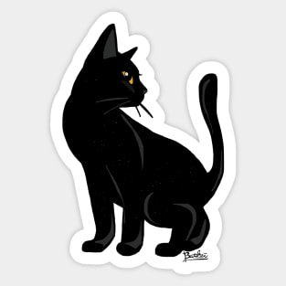 Shape of the cat Sticker